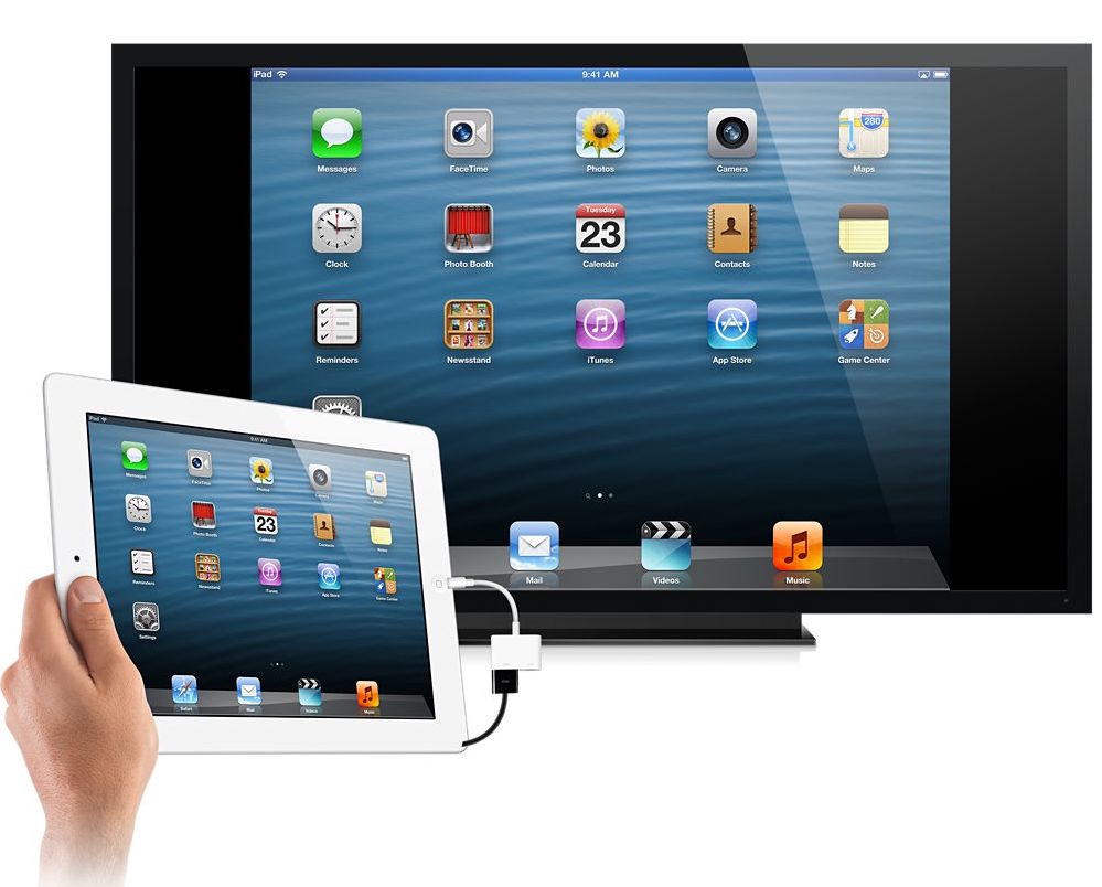Подключение к TV через HDMI to Lightning iPad  MD826ZM